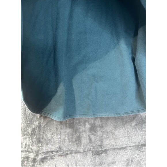 Woolrich Shirt Mens XL Heavy Cotton Green Long Sleeve Button Up Vintage - Picture 9 of 12